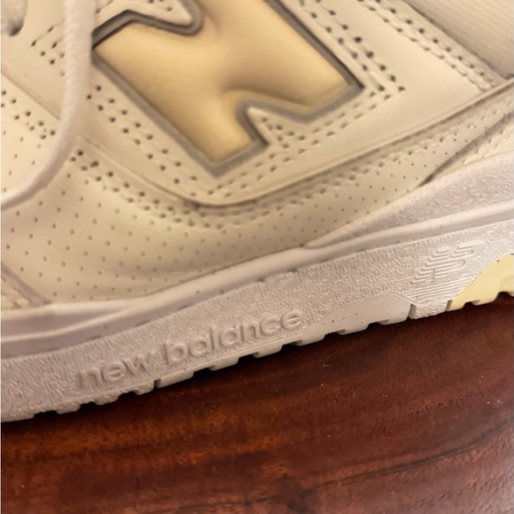 New Balance 550 Women's Cream and White Sneakers - Picture 2 of 12